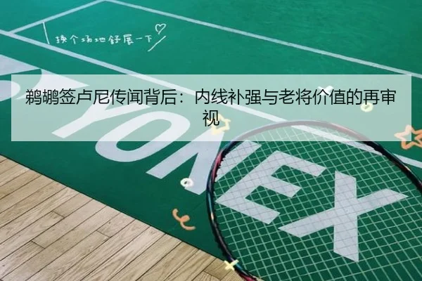鹈鹕签卢尼传闻背后：内线补强与老将价值的再审视